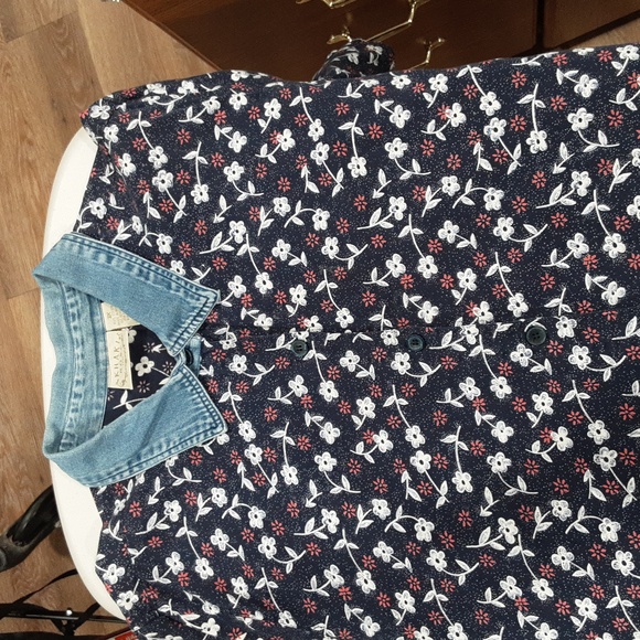 KHAKI ROSE LADY 3X BLOUSE - Picture 5 of 9